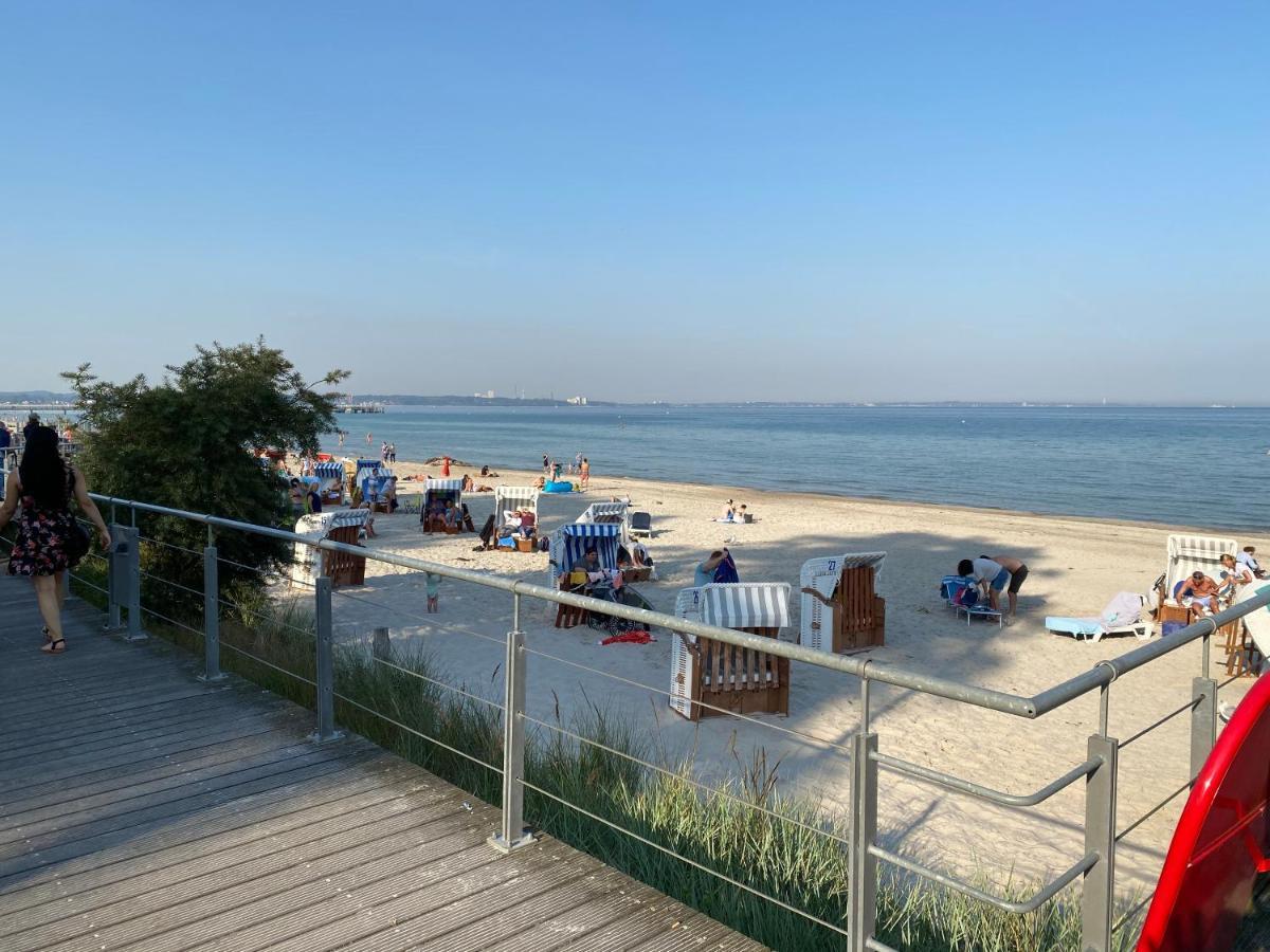 Moderne 3-Zi-Wohnung Mit Meerblick Direkt Am Strand Scharbeutz Eksteriør bilde